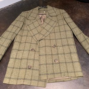 Green Tweed Coat